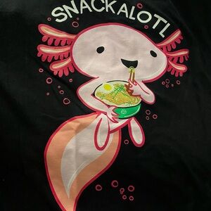 Snackalotl Graphic Tee size small NEW